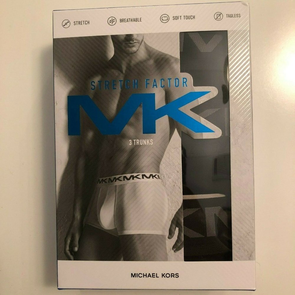 Michael Kors 3-pack Cotton Stretch Black Trunks